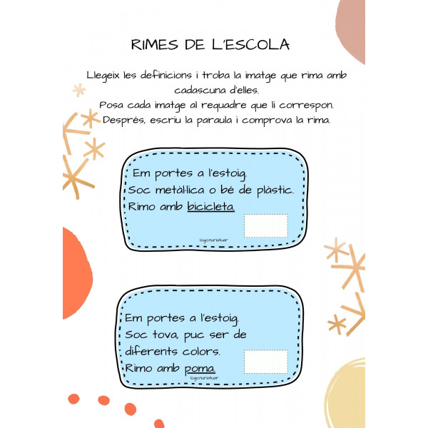 EL MATERIAL DE L'ESCOLA