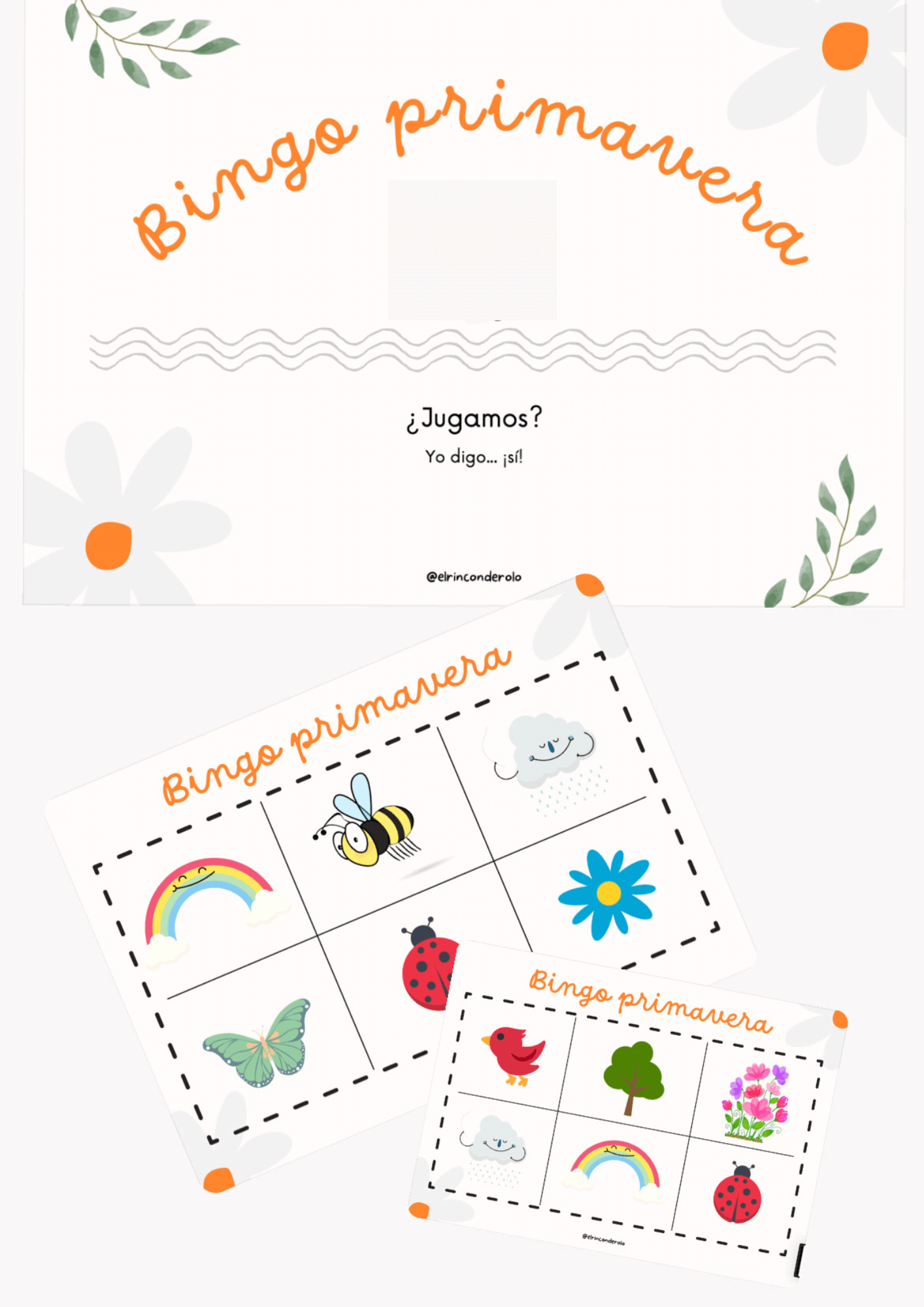 BINGO MATEMÁTICO DE PRIMAVERA