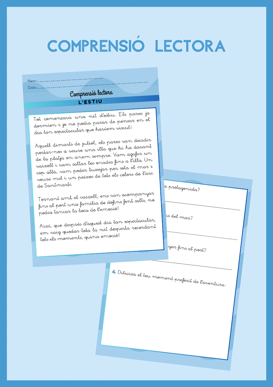Comprensió lectora: L'estiu