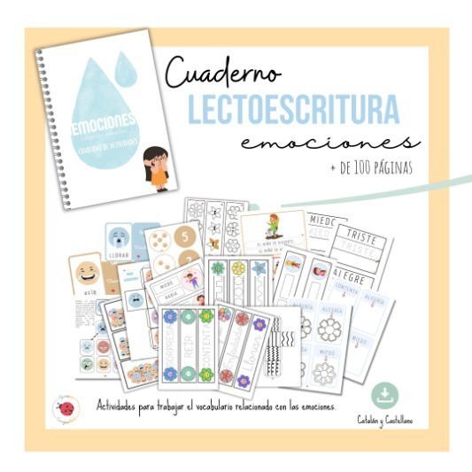 Cuaderno LECTOESCRITURA emociones