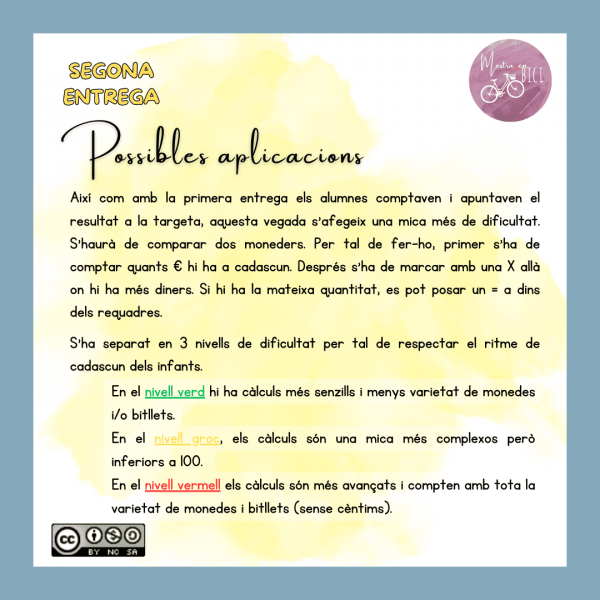 PROBLEMES VISUALS (2): Sistema monetari - comptem i comparem €