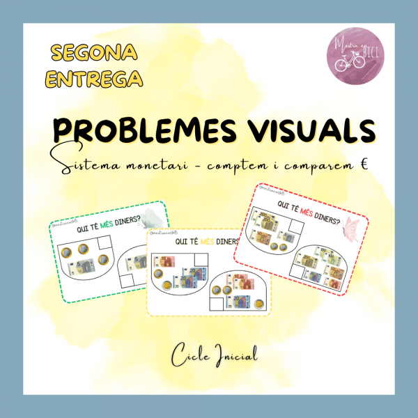 PROBLEMES VISUALS (2): Sistema monetari - comptem i comparem €
