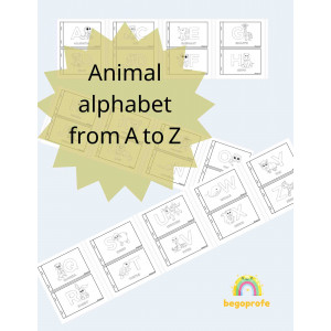 Animal alphabet mini book