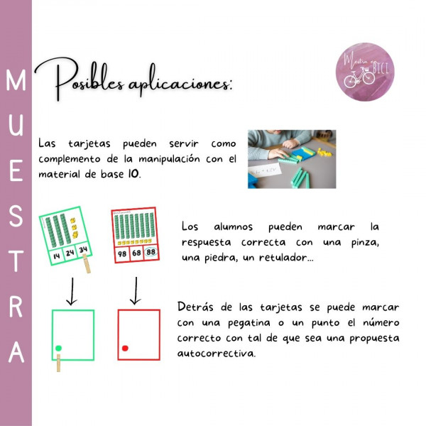 Jugamos con las decenas y unidades (muestra gratuita)