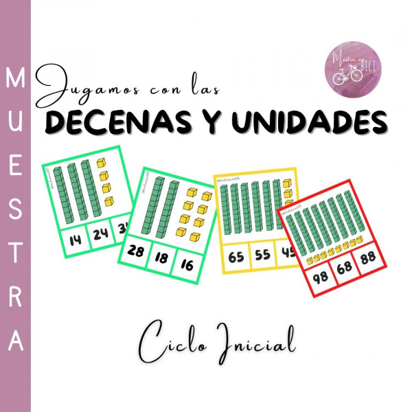 Jugamos con las decenas y unidades (muestra gratuita)