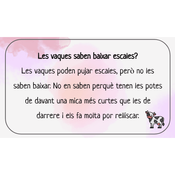 DICTATS CURIOSITAT D'ANIMALS. 11 PETITS TEXTOS.