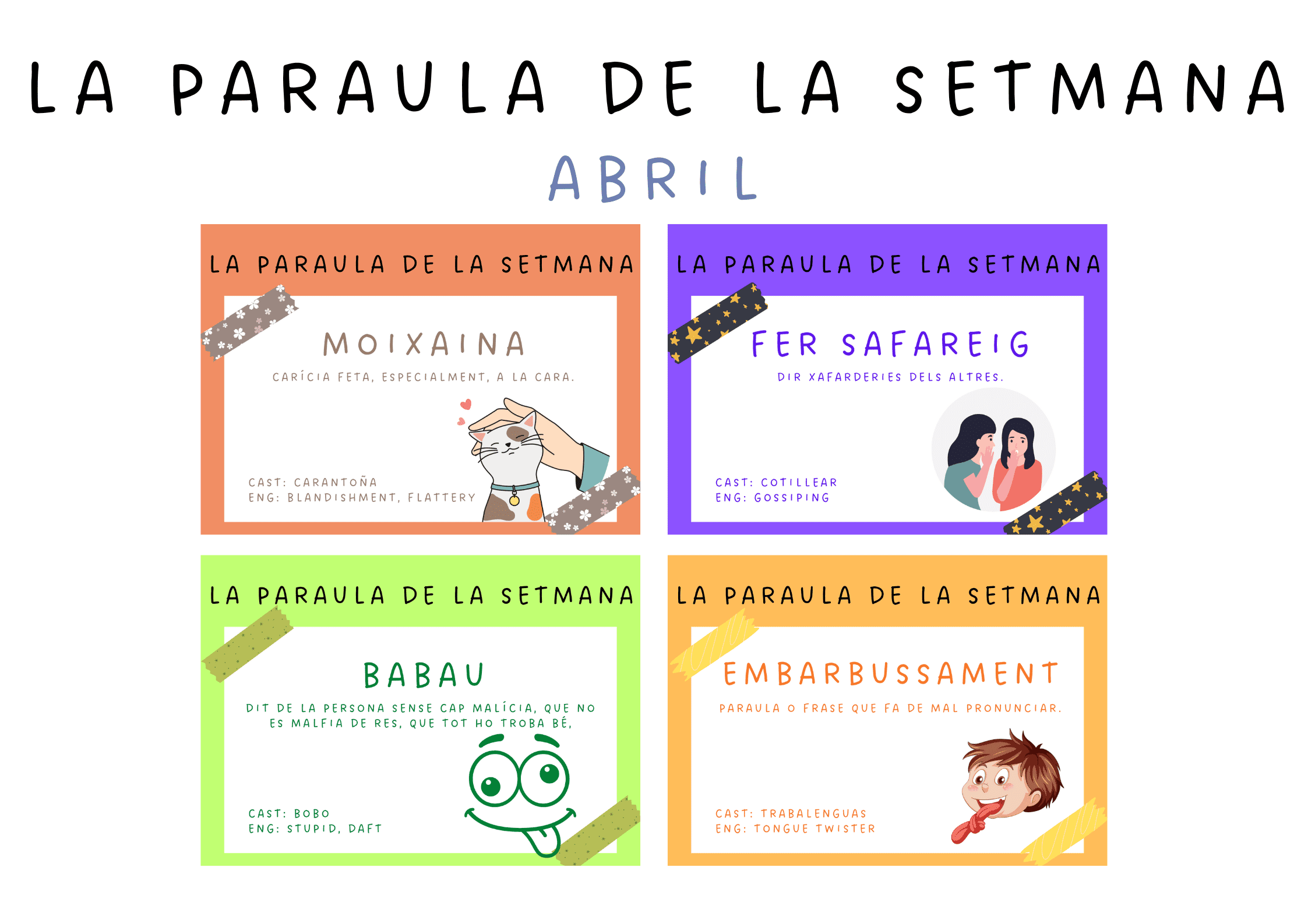 Paraula de la setmana - Abril