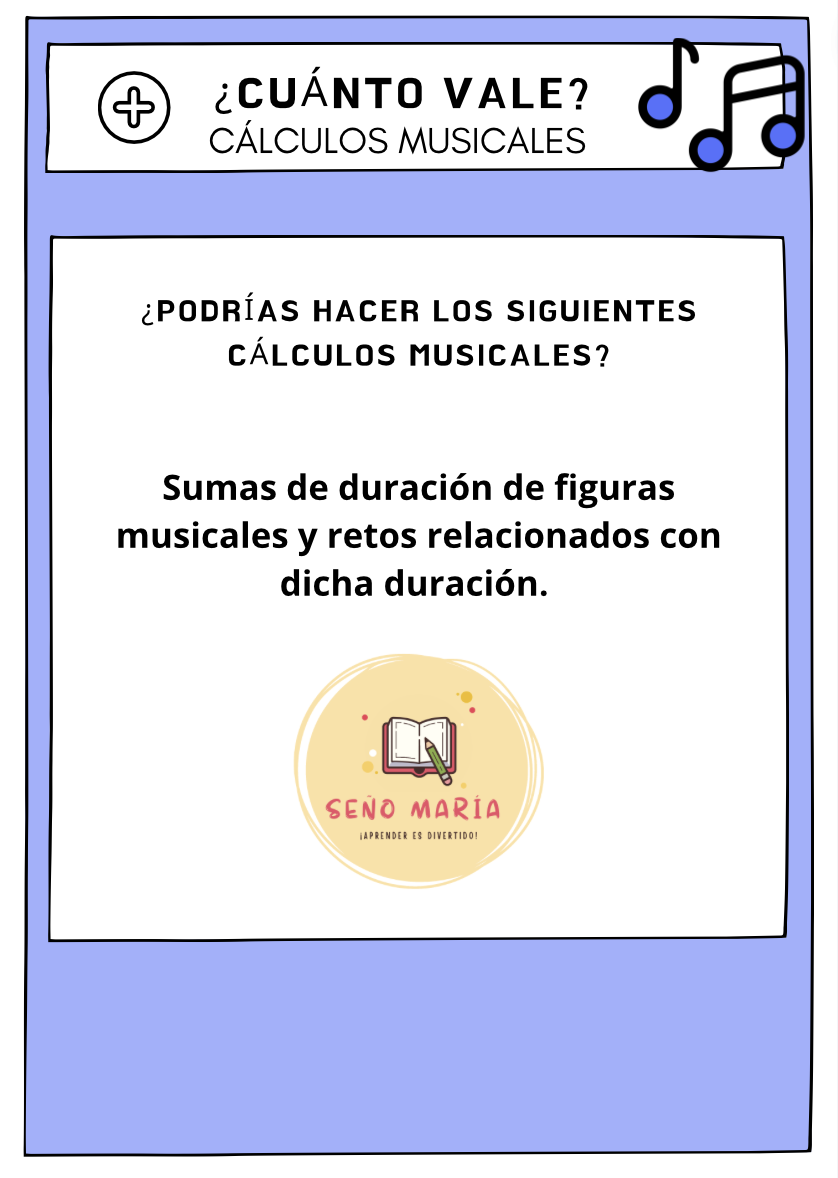 CÁLCULOS MUSICALES.