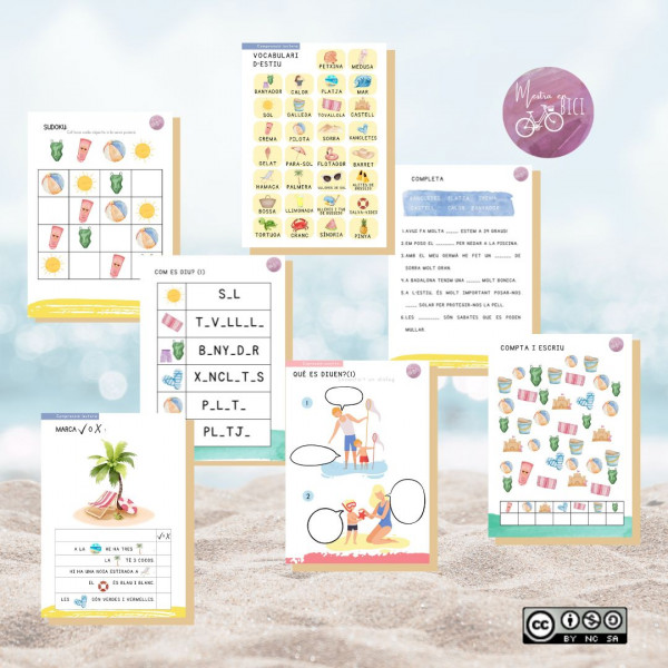 Pack Passatemps d'estiu- 63 pàgines d'activitats