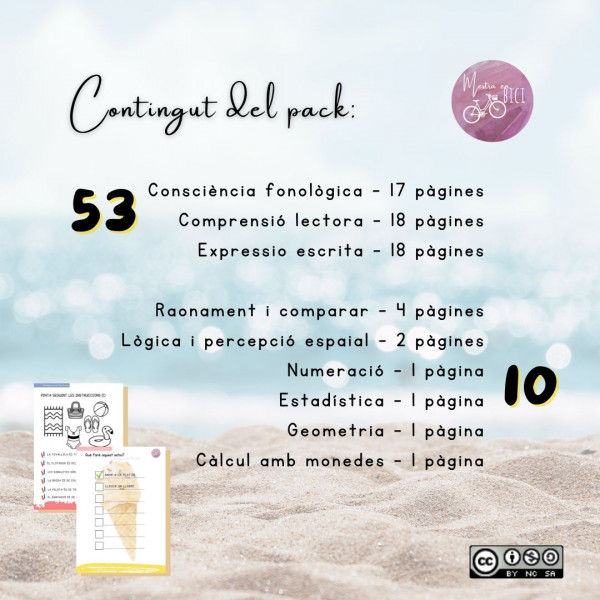 Pack Passatemps d'estiu- 63 pàgines d'activitats
