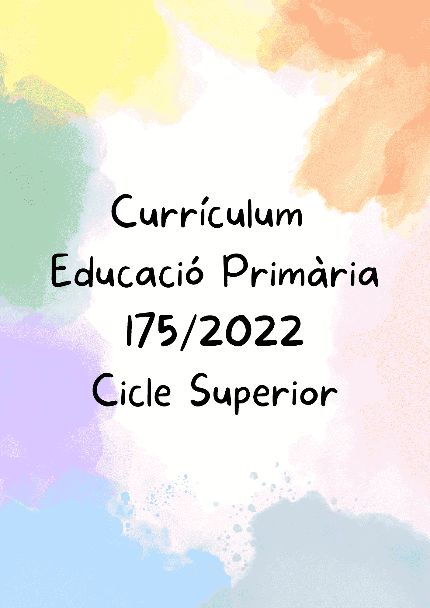 Checklist currículum - Cicle Superior