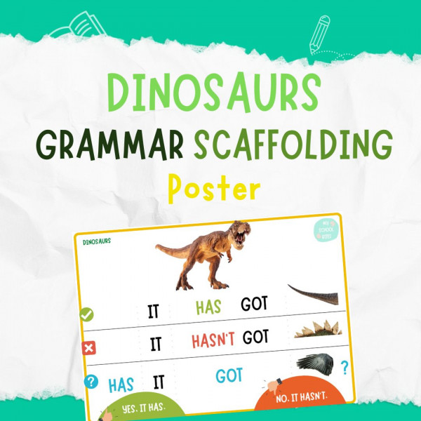 Dinosaurs description: grammar scaffolding