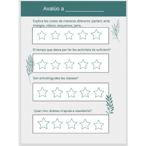 Avaluació de la mestra