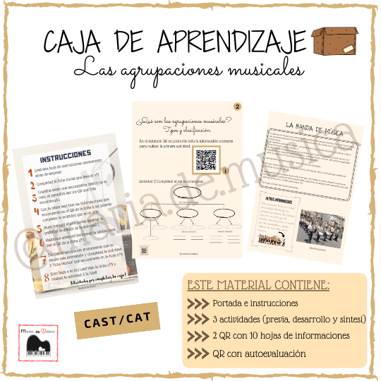 Caja de aprendizaje/Capsa d'aprenentatge: agrupaciones musicales