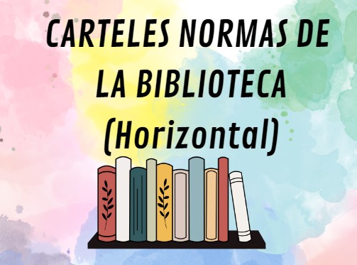 Carteles biblioteca /Cartells de biblioteca (horizontal)