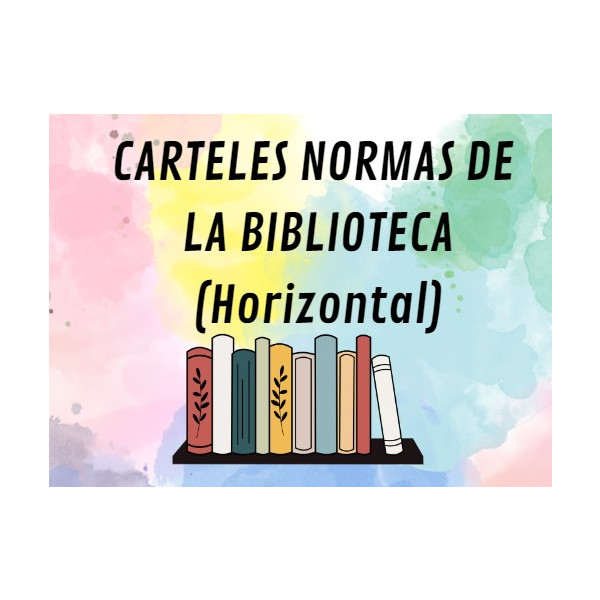 Carteles biblioteca /Cartells de biblioteca (horizontal)