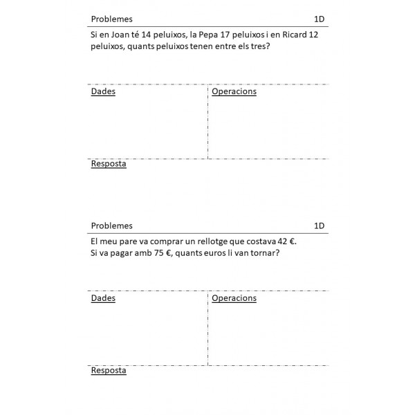 Problemes classificats - Nivell 1