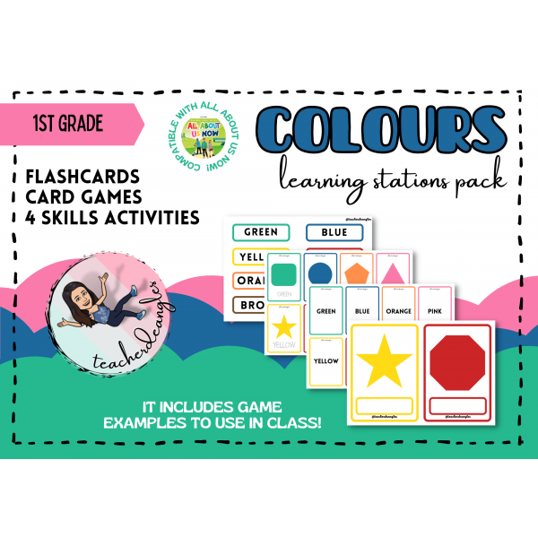 COLOURS LEARNING STATIONS PACK: FLASHCARD AND CARDS