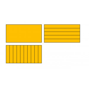 Material groc d'àrees (Montessori)