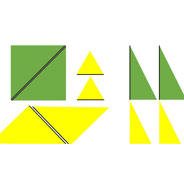 Triángulos constructores (Montessori)