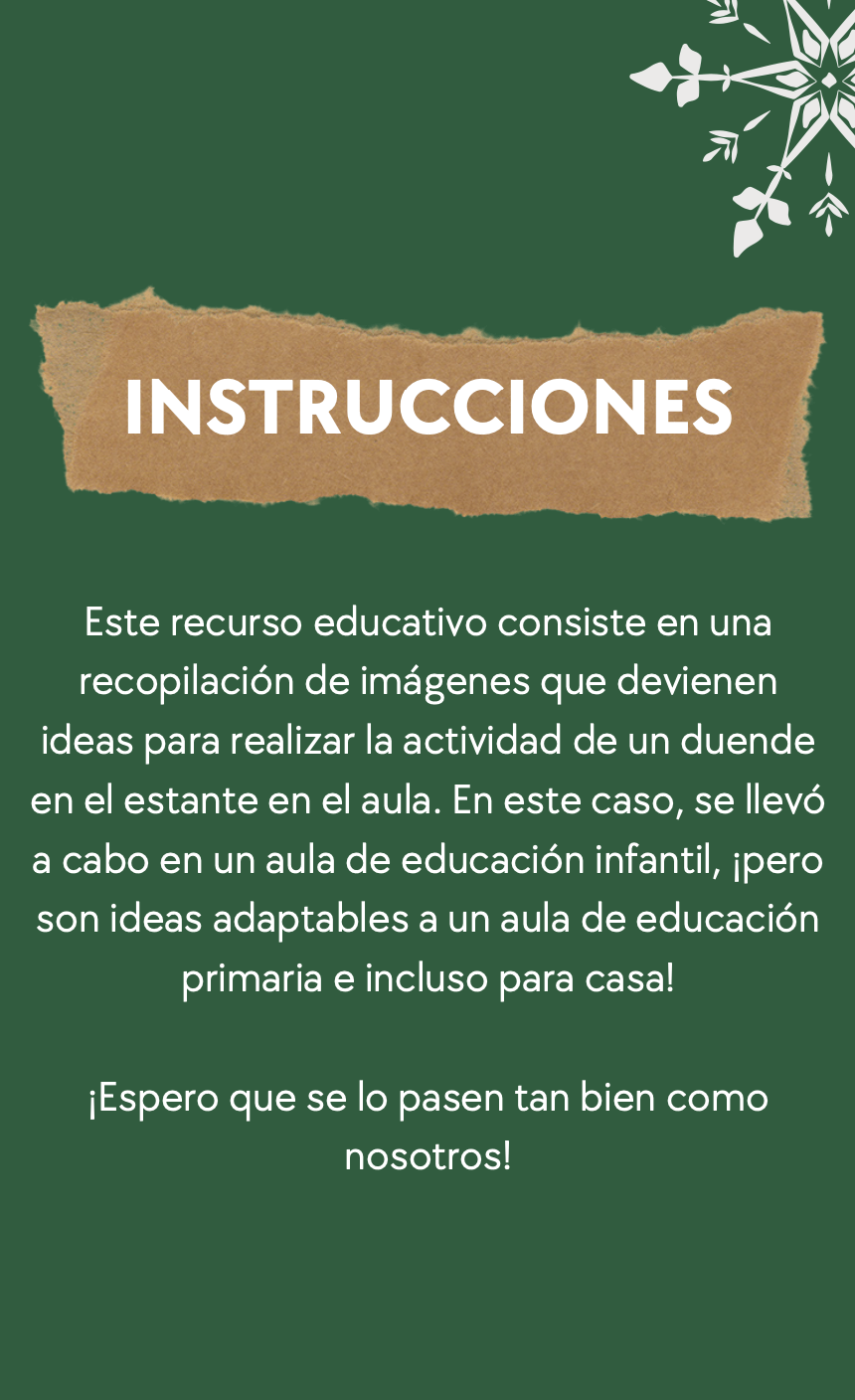 Profes Papel Tijera Un duende en el estante - Ideas para el aula