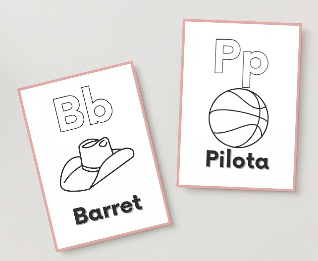 L'alfabet: llibre per a pintar