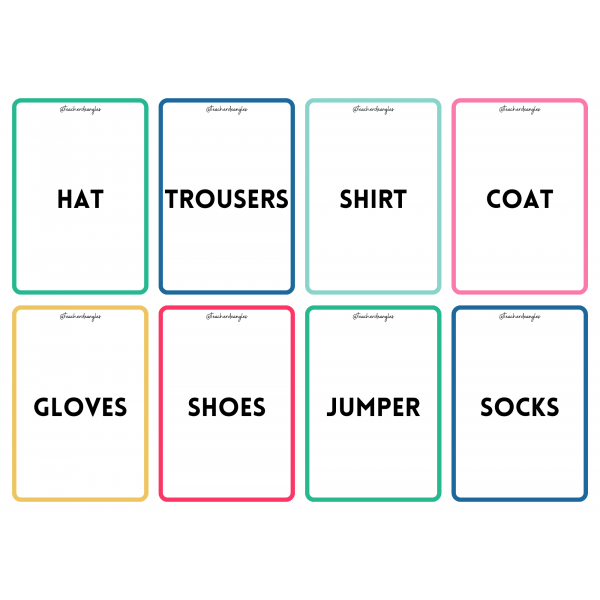 WINTER CLOTHES LEARNING STATIONS PACK