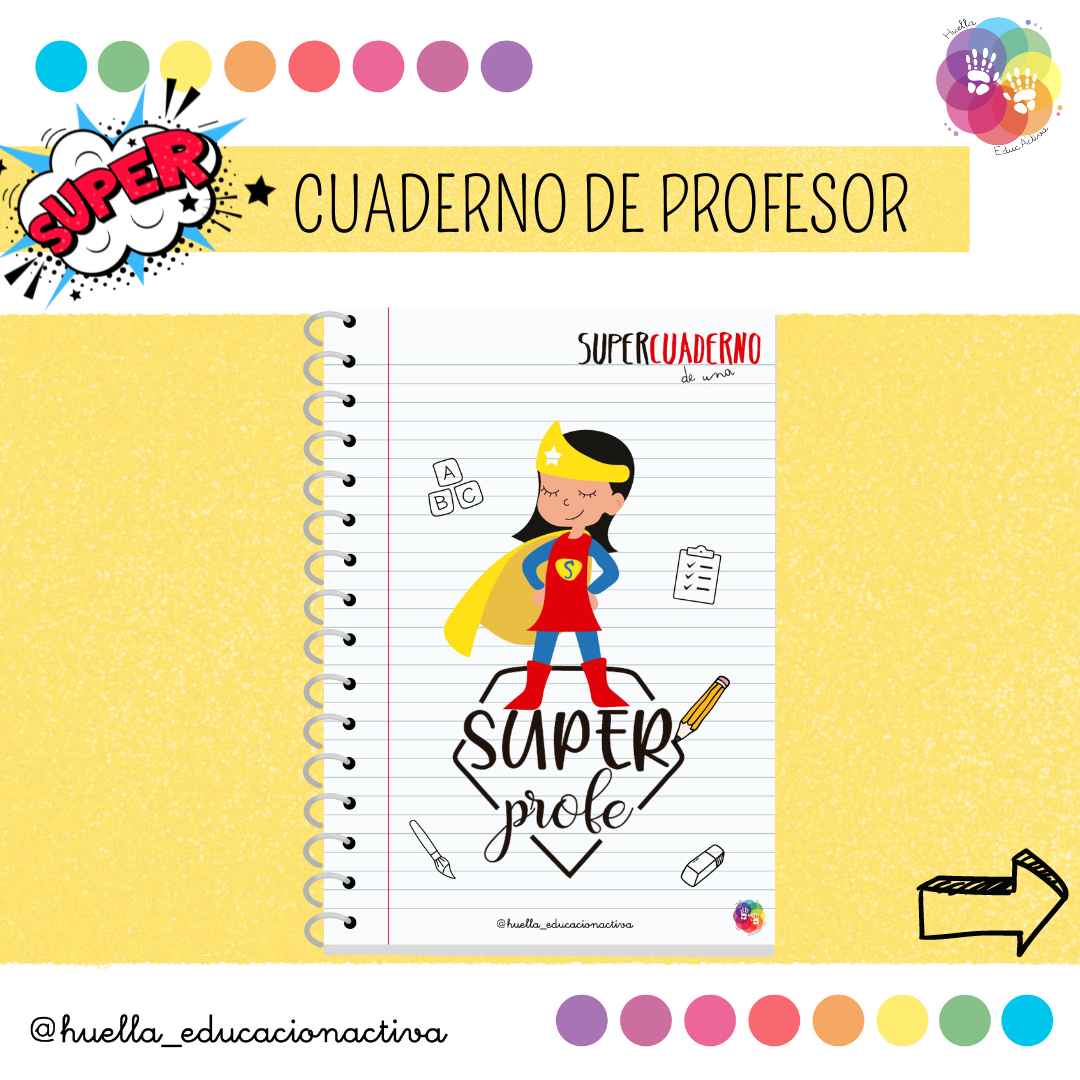 Cuaderno del profesor - Chica con capa amarilla
