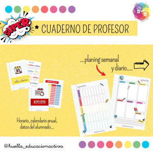 Cuaderno del profesor - Chica con capa amarilla