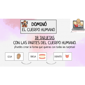 DOMINÓ LAS PARTES DEL CUERPO HUMANO.