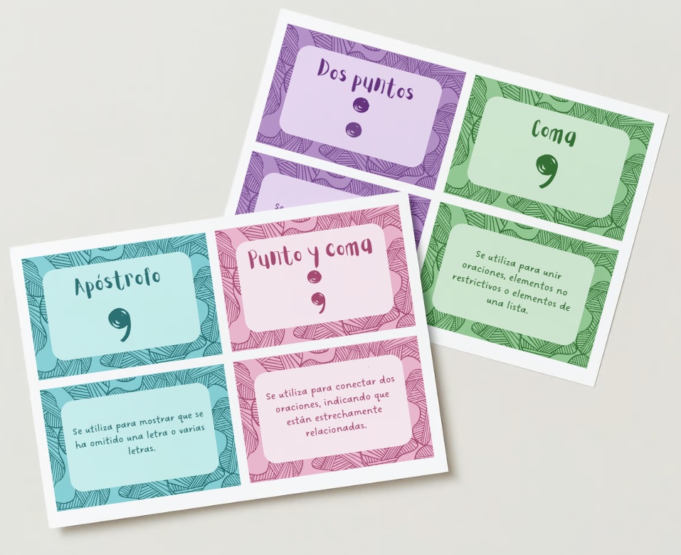 Tarjetas: Signos de puntuación