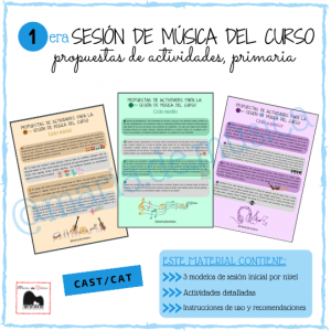 Actividades primera sesión de música del curso