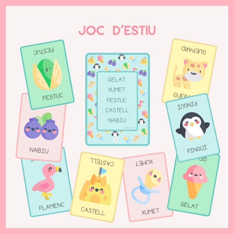Joc de cartes: Gelat, xumet, festuc, castell, nabiu!