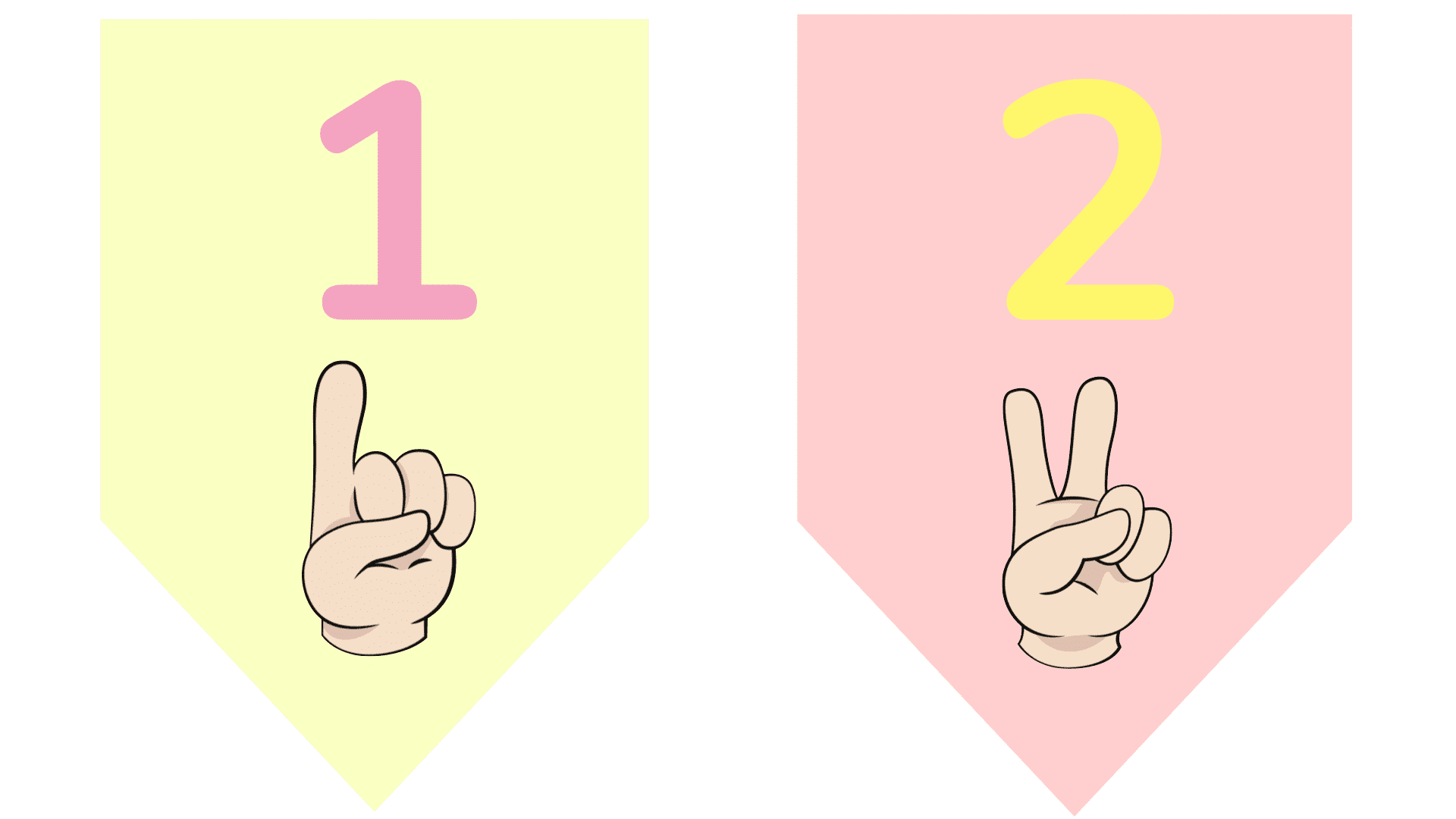 Banderines númeración del 1 al 10