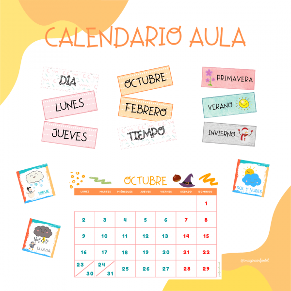 Calendario aula CASTELLANO