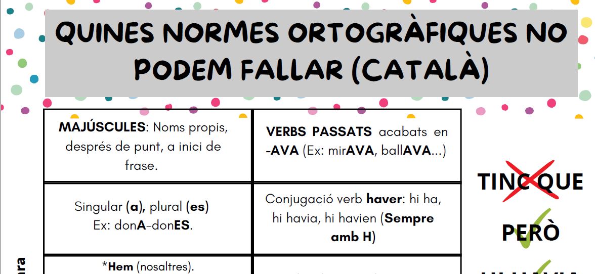 Quines normes no podem fallar?