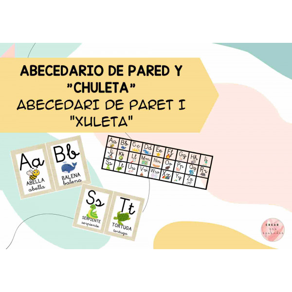 Abecedari i "xuleta"