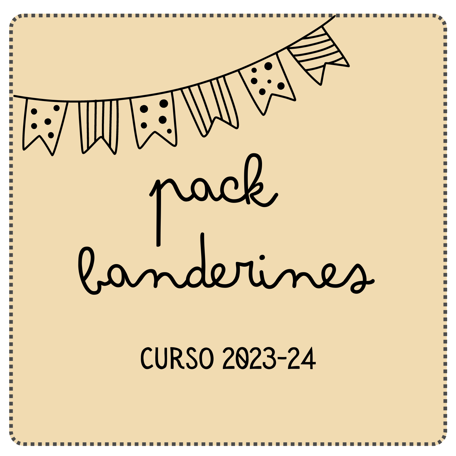 Pack banderines para todo el curso