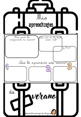 LAPBOOK APRENDIZAJES DEL VERANO