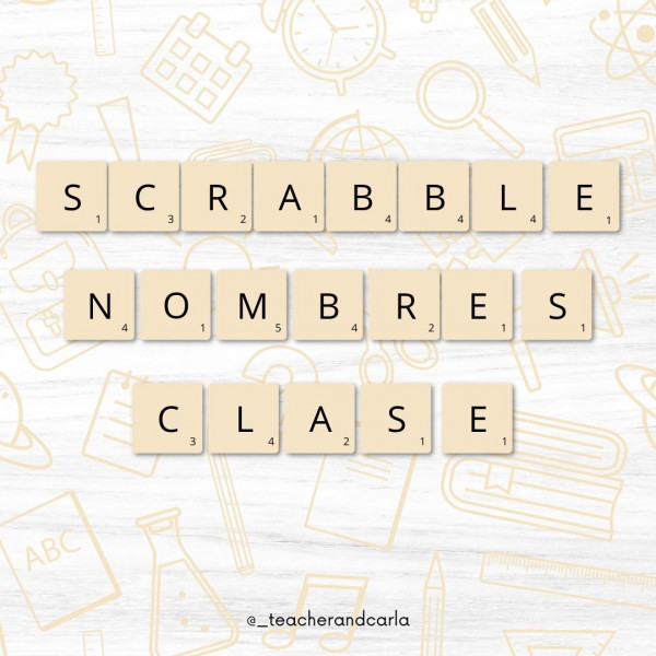 Scrabble Nombres de la Clase