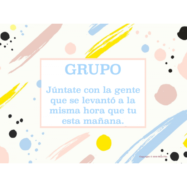 ROMPEHIELOS: GRUPOS Y FILAS