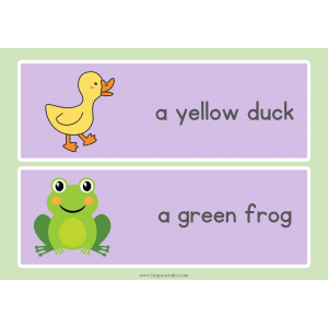 Brown bear word cards