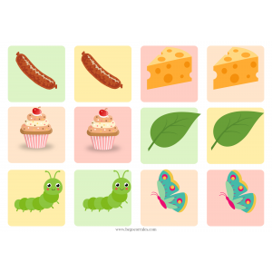 The very hungry caterpillar memory cards