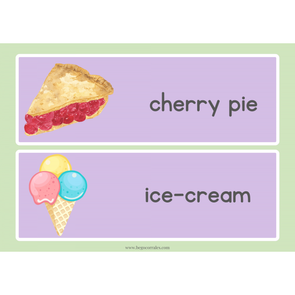 The very hungry caterpillar word cards