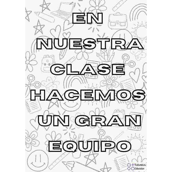 Póster cooperativo inicio de curso