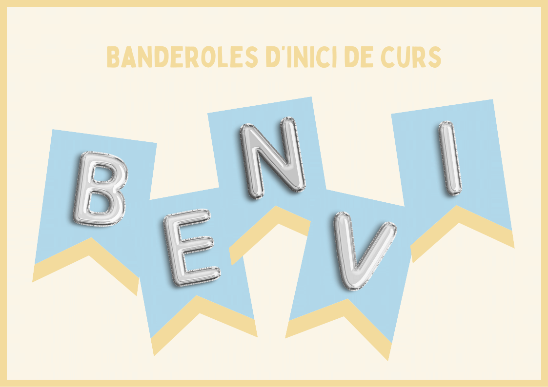 Banderoles: Benvinguts i benvingudes