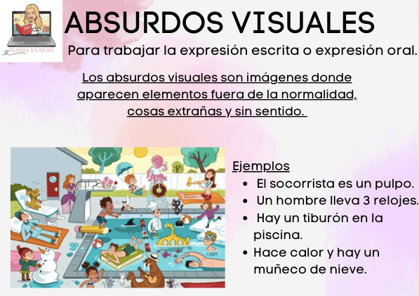 ABSURDOS VISUALES. MATERIAL PARA TRABAJAR LA EXPRESIÓN ORAL Y ESCRITA