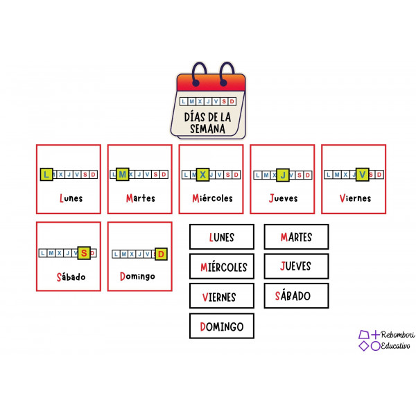 FECHA DIARIA PICTOGRAMAS