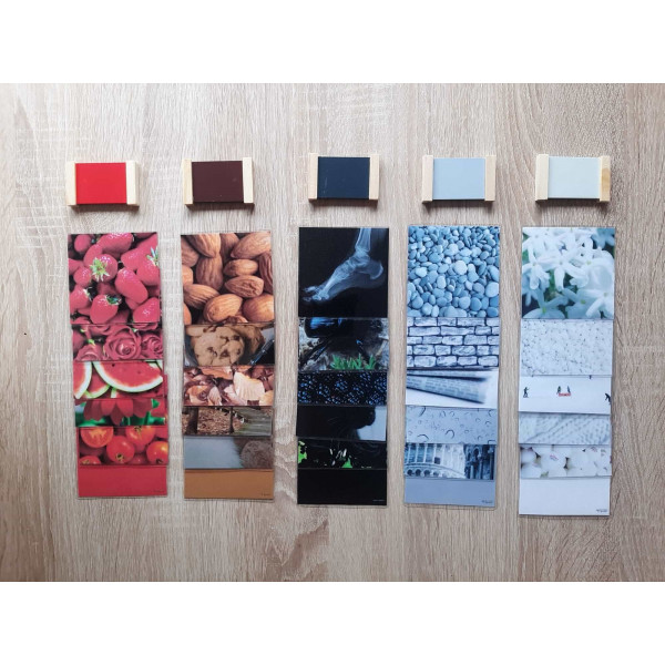 CLASIFICACIÓN DE LOS COLORES. TABLETAS DE COLORES MONTESSORI