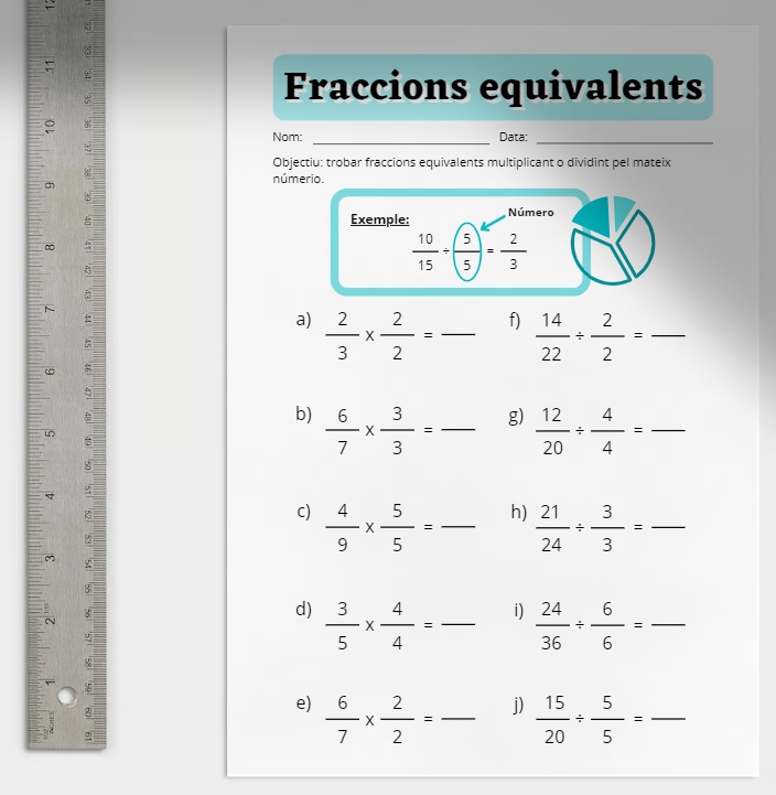 Fraccions equivalents